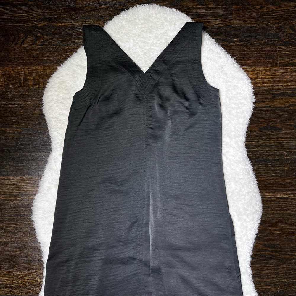 NWT DKNY Black V Neck Maxi Dress with Cargo Pocket Size XXS - Picture 10 of 14
